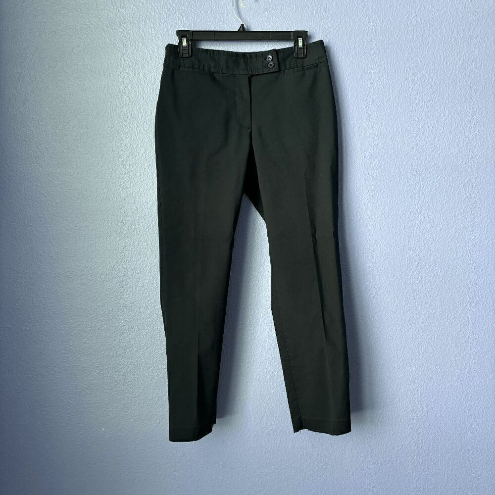 Women's Talbots Straight Leg Trousers Petite 6P Dark Navy Blue Dress Pants 6P